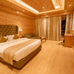 The Club Room with Balcony and Mountain View at Tiaraa Hotel Manali