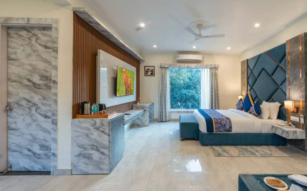 Chhoti Haldwani Room at Corbett River Heritage Resort