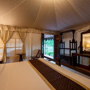 swiss tent jungle cave ranthambore