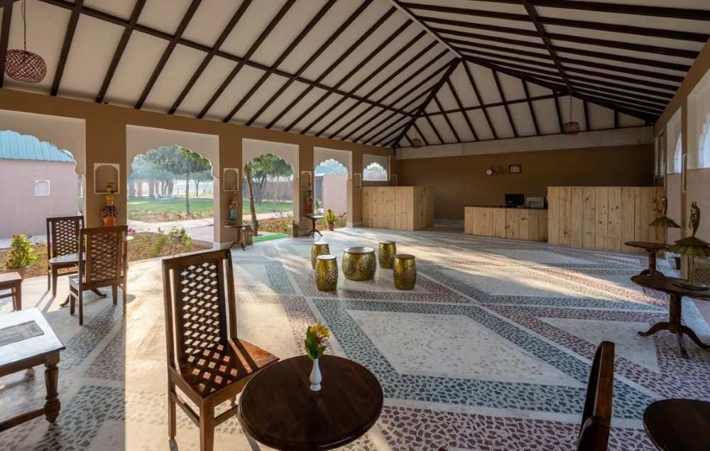 aangan-resort-ranthambore-reception-area Aangan resort ranthambore