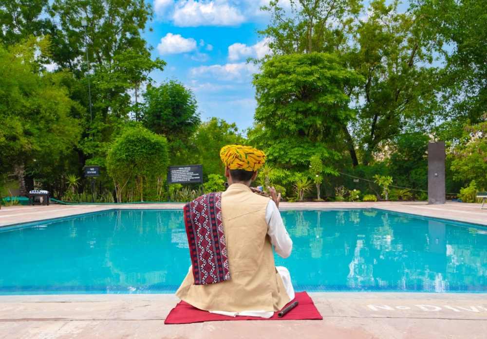The-Pugmark-Resort-ranthambore-Swimming-pool The Pugmark Resort Ranthambore