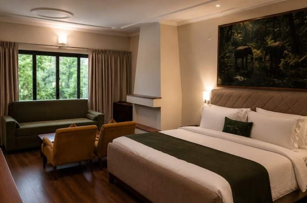 Bel-la-Monde-Riverside-Resort-Jim-Corbett-bed-room-inside-view