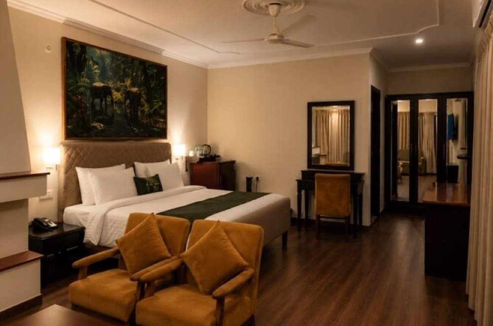 Bel-la-Monde-Riverside-Resort-Jim-Corbett-premium-room-bedroom