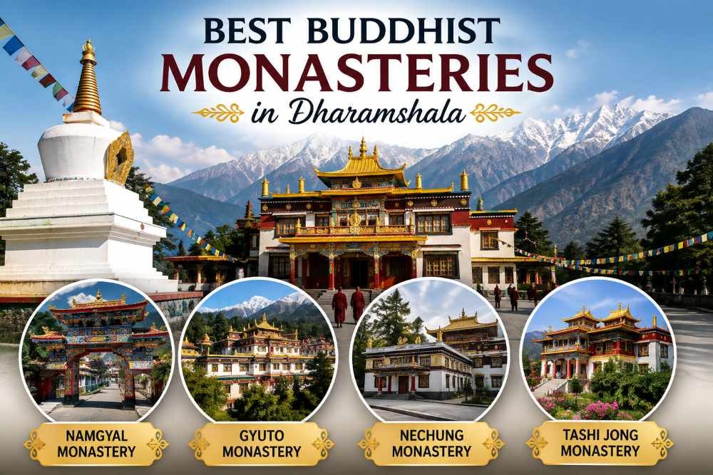 Explore the best Buddhist monasteries in Dharamshala